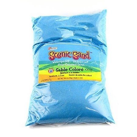 SCENIC SAND Scenic Sand 4555 Activa 5 lbs Bag of Colored Sand; Light Blue 4555